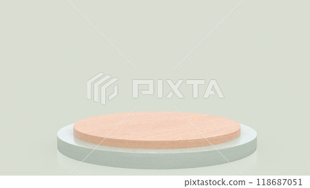 The pastel plate for present or advertising concept 3d rendering. The pastel plate for present or advertising concept 3d rendering. 118687051