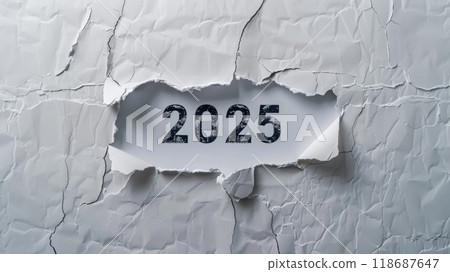 2025 white paper note on clean background 118687647