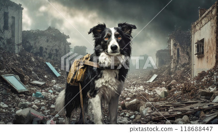 救災犬、生成AI、AI影像 118688447