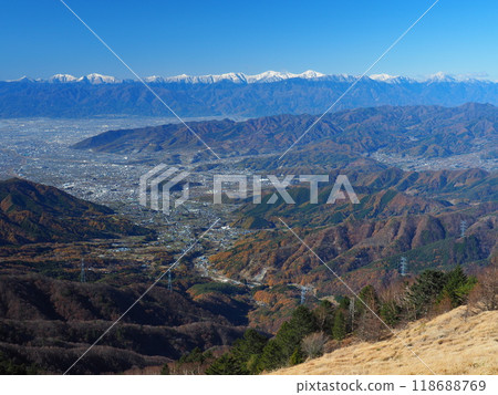 Winter Southern Alps as seen from Daibosatsu Pass 118688769