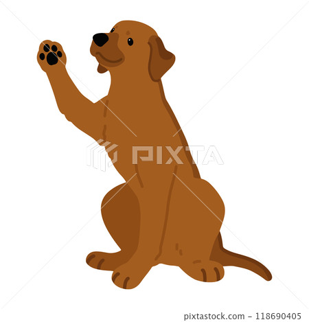 正在處理的羅德西亞脊背犬的插圖,沒有主線 正在處理的羅德西亞脊背犬的插圖,沒有主線 118690405