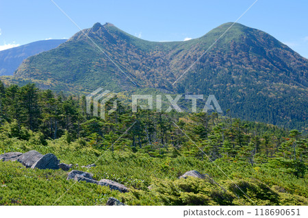 Mount Tengu as seen from Nakayama Observatory Mount Tengu as seen from Nakayama Observatory 118690651