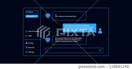 Chatting with artificial intelligence. 118691240