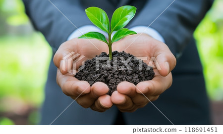 Plant in hand Plant in hand 118691451