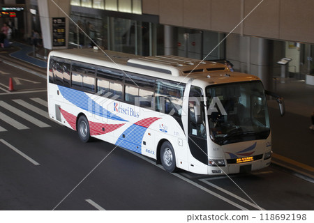 Keisei bus departing from Narita Airport Keisei bus departing from Narita Airport 118692198