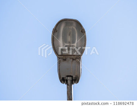 Old street light lamp on a pole. High quality photo 118692478