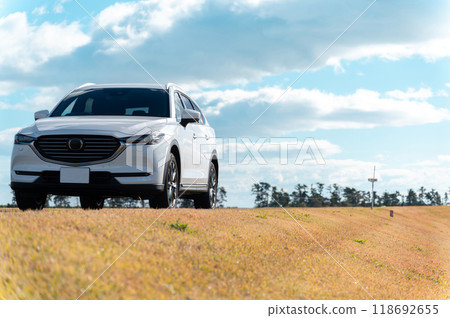 白色SUV型乘用車 118692655