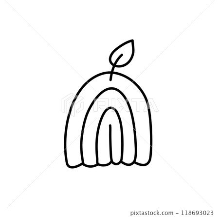 aesthetics hand drawn line candle. Colored Vector outline flat illustration isolated on background. decorative element for greeting card, web, christmas, wedding, birthday, valentine day aesthetics hand drawn line candle. Colored Vector outline flat illustration isolated on background. decorative element for greeting card, web, christmas, wedding, birthday, valentine day 118693023