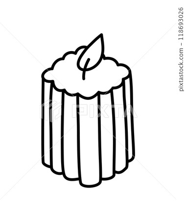 Doodle burning dopamine style outline shell candle. Hand drawn aesthetics line candlestick decor isolated on white background. Holiday, Valentines Day, Birthday, Christmas, church symbol. Vector Doodle burning dopamine style outline shell candle. Hand drawn aesthetics line candlestick decor isolated on white background. Holiday, Valentines Day, Birthday, Christmas, church symbol. Vector 118693026