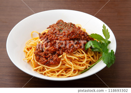 Spaghetti meat sauce 118693302