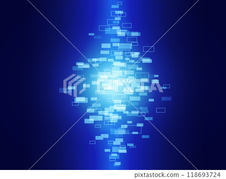 Background illustration with the image of digital space and warp 118693724