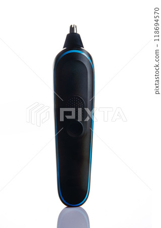 black and blue electric nose hair trimmer 118694570
