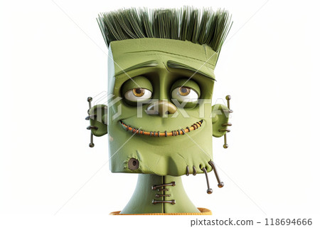 Whimsical 3D character for Halloween with playful expression and unique features. Whimsical 3D character for Halloween with playful expression and unique features. 118694666