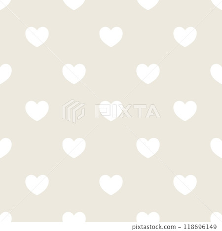 Seamless pattern with hearts, romantic background 118696149