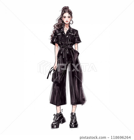 Fashion Drawing Illustration Fashion Drawing Illustration 118696264