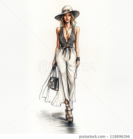 Fashion Drawing Illustration 118696266