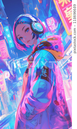 Wallpaper cool girl 118696689