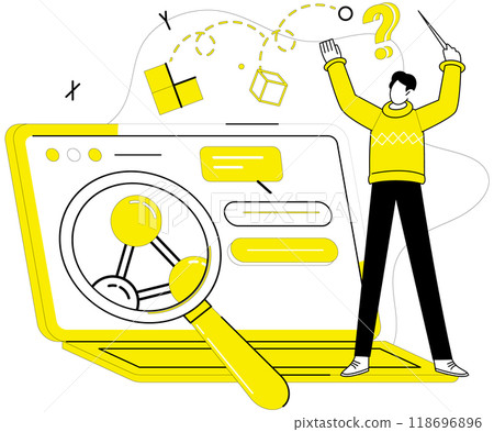 Problem solving vector illustration. Dilemmas transform into opportunities in crucible problem solving Progress flourishes where innovation and problem solving concept intersect Problem solving Problem solving vector illustration. Dilemmas transform into opportunities in crucible problem solving Progress flourishes where innovation and problem solving concept intersect Problem solving 118696896