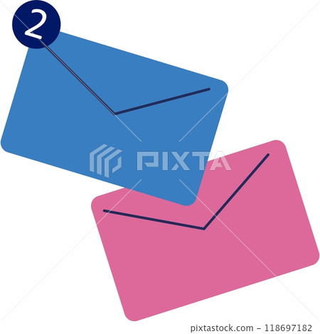 Income email icon letter envelop vector on white Income email icon letter envelop vector on white 118697182