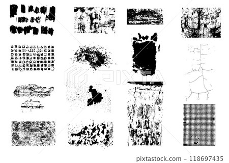 urban wall realistic texture set , design element street style 118697435