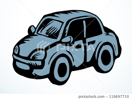 Toy Car. Vector drawing icon Toy Car. Vector drawing icon 118697710