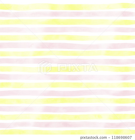 Pink Yellow Hand Drawn Stripe Pattern Background Overlay 118698607