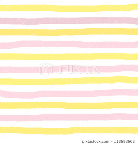 Pink Yellow Hand Drawn Stripe Pattern Background Overlay 118698608