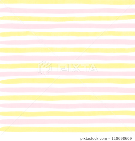 Pink Yellow Hand Drawn Stripe Pattern Background Overlay 118698609
