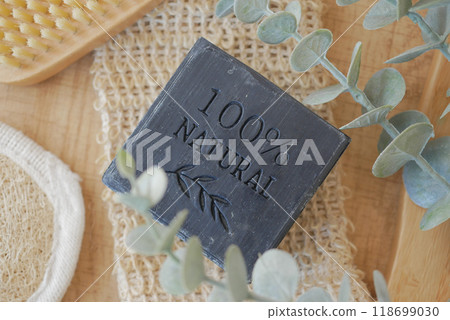 Experience the wonderful benefits of our 100 Natural Soap Bar enriched with Eucalyptus Leaves Experience the wonderful benefits of our 100 Natural Soap Bar enriched with Eucalyptus Leaves 118699030