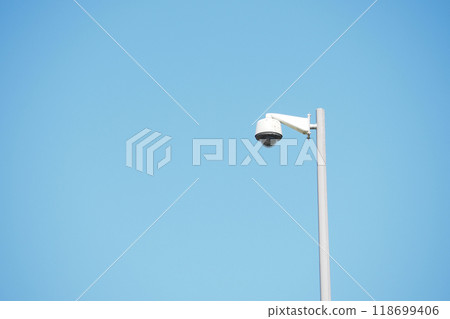 Close-up Of Security Camera On The Street. Close-up Of Security Camera On The Street. 118699406