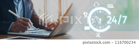 Customer support working 24 hours for customer EIDE care Customer support working 24 hours for customer EIDE care 118700234