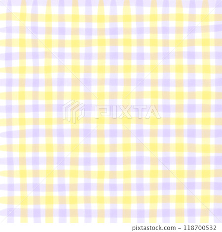 Purple Yellow Gingham Check Hand Drawn Pattern Background Overlay Purple Yellow Gingham Check Hand Drawn Pattern Background Overlay 118700532