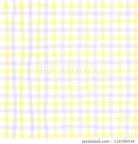 Purple Yellow Gingham Check Hand Drawn Pattern Background Overlay Purple Yellow Gingham Check Hand Drawn Pattern Background Overlay 118700534