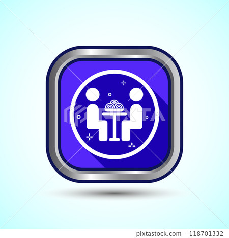 Eating Icon Design Illustration. Fork, Spoon, Restaurant icon 118701332