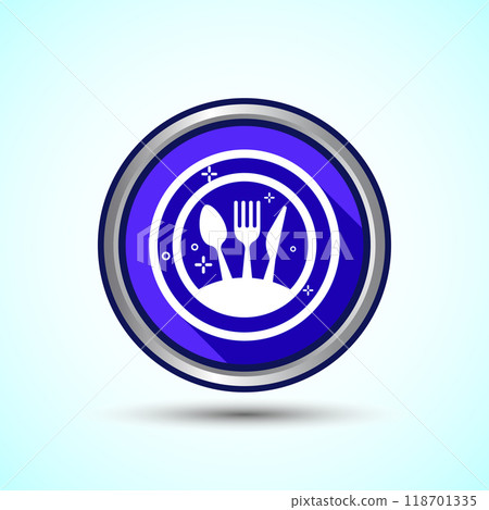 Eating Icon Design Illustration. Fork, Spoon, Restaurant icon Eating Icon Design Illustration. Fork, Spoon, Restaurant icon 118701335