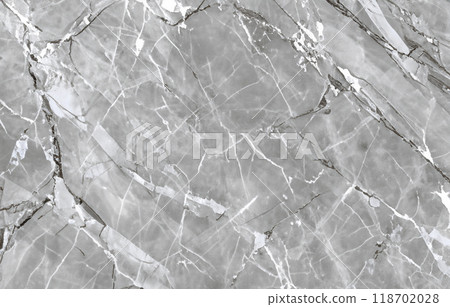 豪華灰豐富的大理石圖案紋理，天然石材表面 118702028