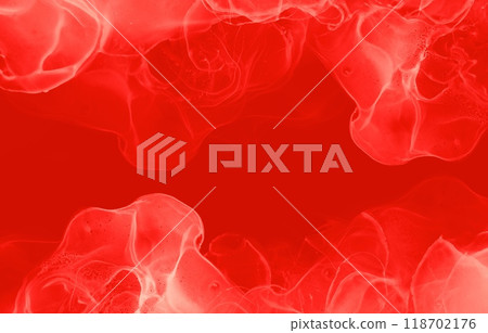 Christmas and Valentine's Day image: Red ink abstract art, elegant marble pattern Christmas and Valentine's Day image: Red ink abstract art, elegant marble pattern 118702176