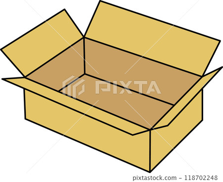 Open cardboard 118702248