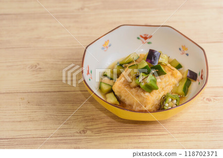 夏蔬菜醬炸豆腐 夏蔬菜醬炸豆腐 118702371