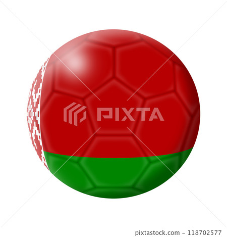Belarus soccer ball football with clipping path Belarus soccer ball football with clipping path 118702577