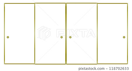 4 個綠色 Fusuma 框架 118702633