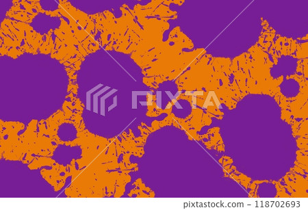 萬聖節背景橙色和紫色墨水飛濺,抽象背景設計 萬聖節背景橙色和紫色墨水飛濺,抽象背景設計 118702693