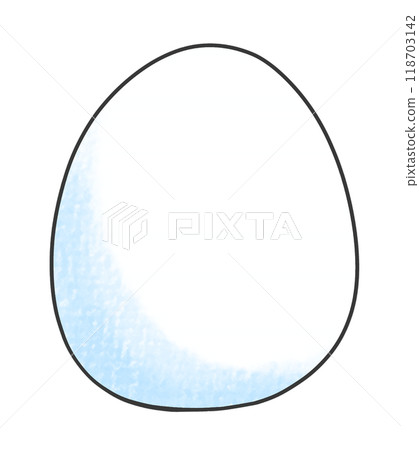 Loose and simple egg analog style 118703142