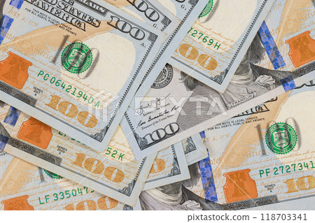 It is US money banknote issued by Benjamin Franklin, President of United States of America It is US money banknote issued by Benjamin Franklin, President of United States of America 118703341