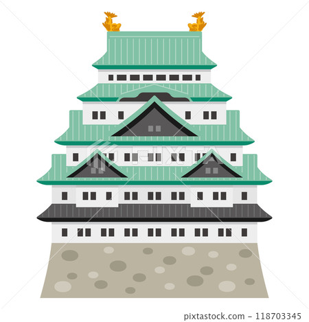 Illustration of Nagoya Castle Illustration of Nagoya Castle 118703345