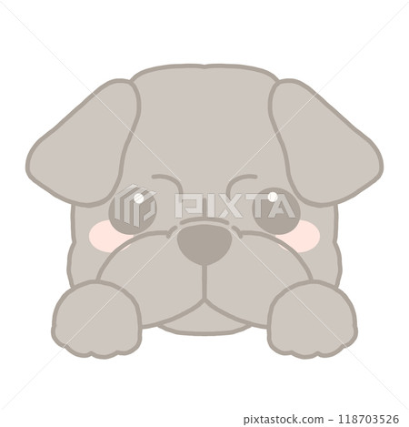 哈巴狗的例證 118703526