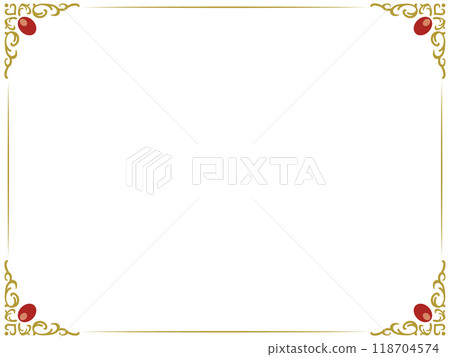 奢華古典鏡框~金色~ 118704574