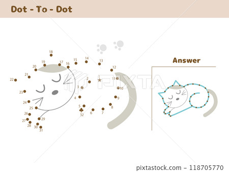連接點貓拼圖 連接點貓拼圖 118705770