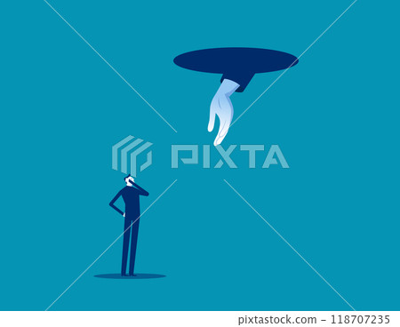 Assistance. Helping hand business, Assistance and cooperation 118707235