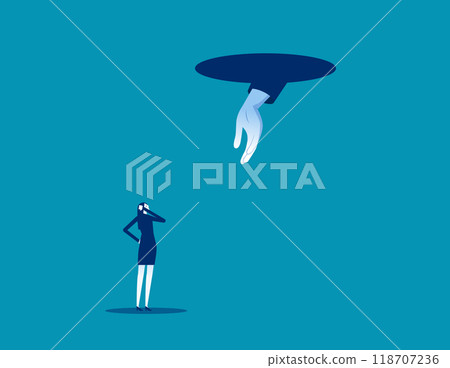 Assistance. Helping hand business, Assistance and cooperation 118707236